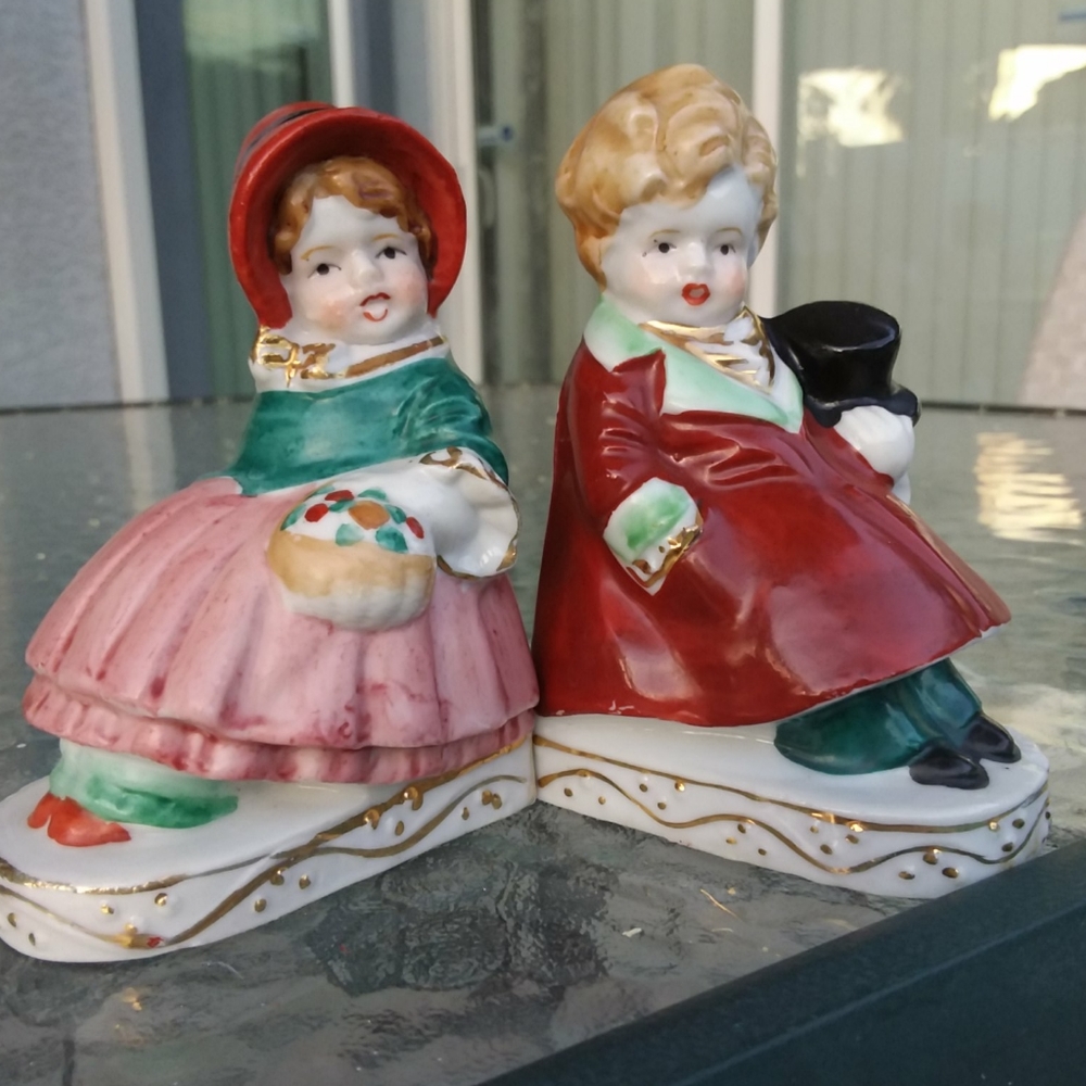 Beautiful Porcelain Bookends Made Occupied Japan
